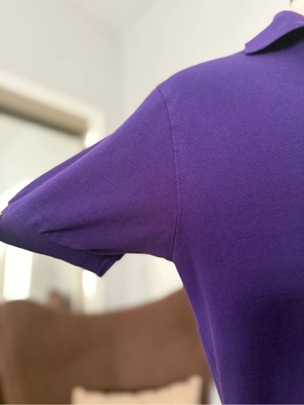Ralph Lauren Purple Short-Sleeve Polo with Yellow Pony